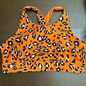 Fabletics leopard print sports bra/top